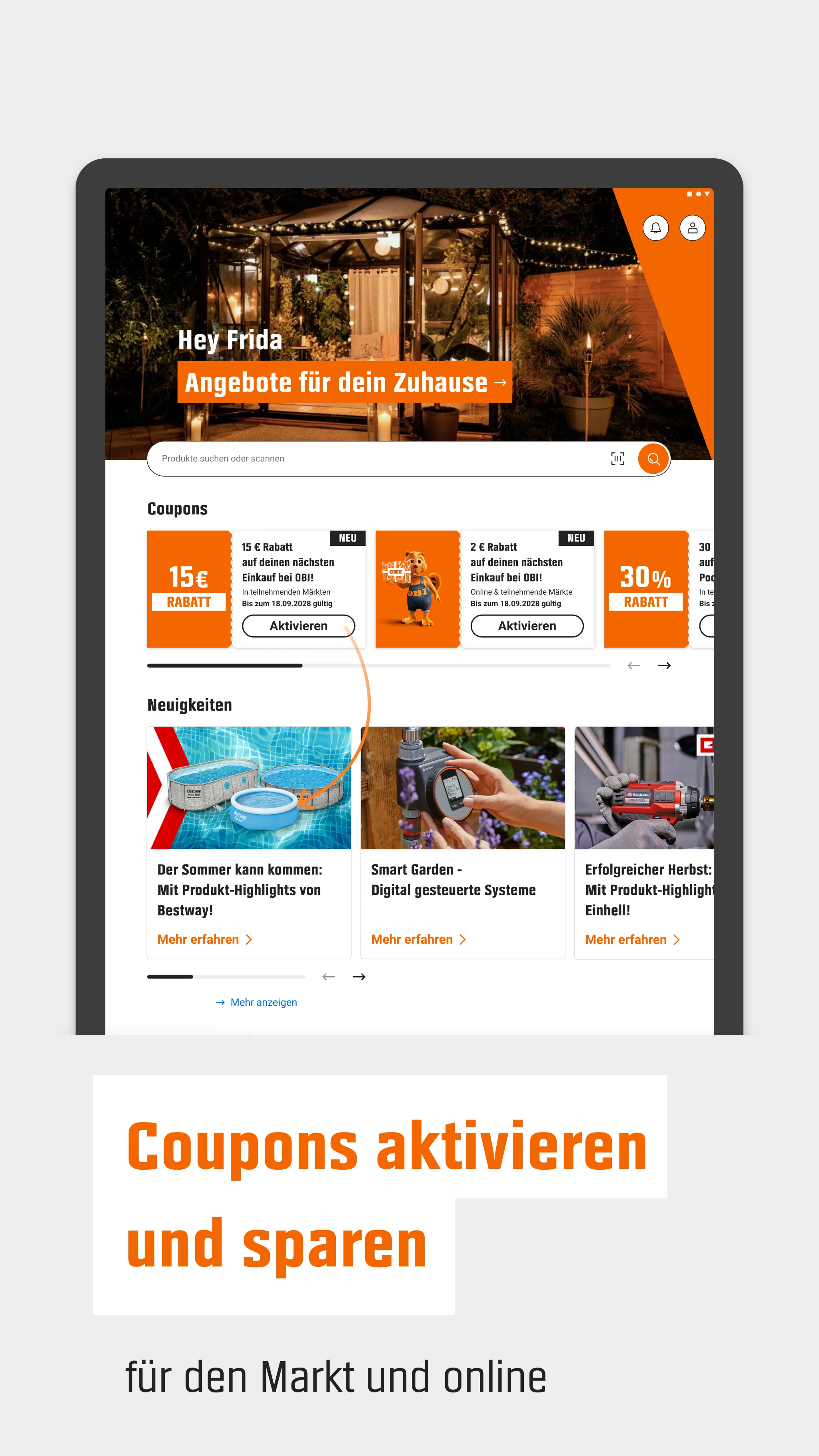 heyOBI: DIY-Projekte mit OBI screenshot